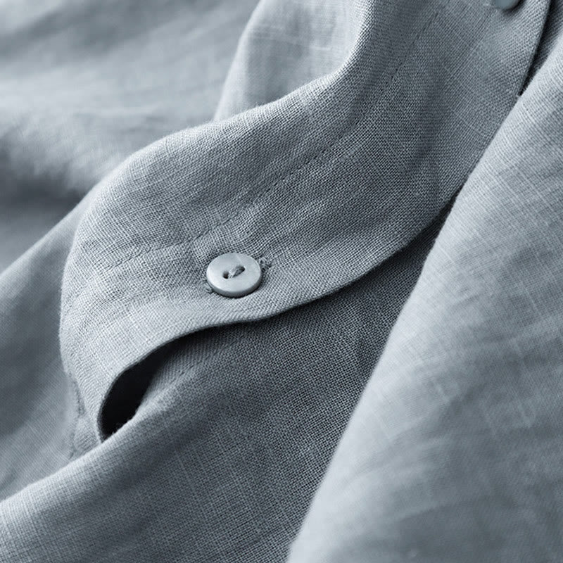 Conjunto de 2 piezas de camisa de manga larga con estampado de Buddha Stones y pantalones cortos para mujer, con bolsillos. - image 21