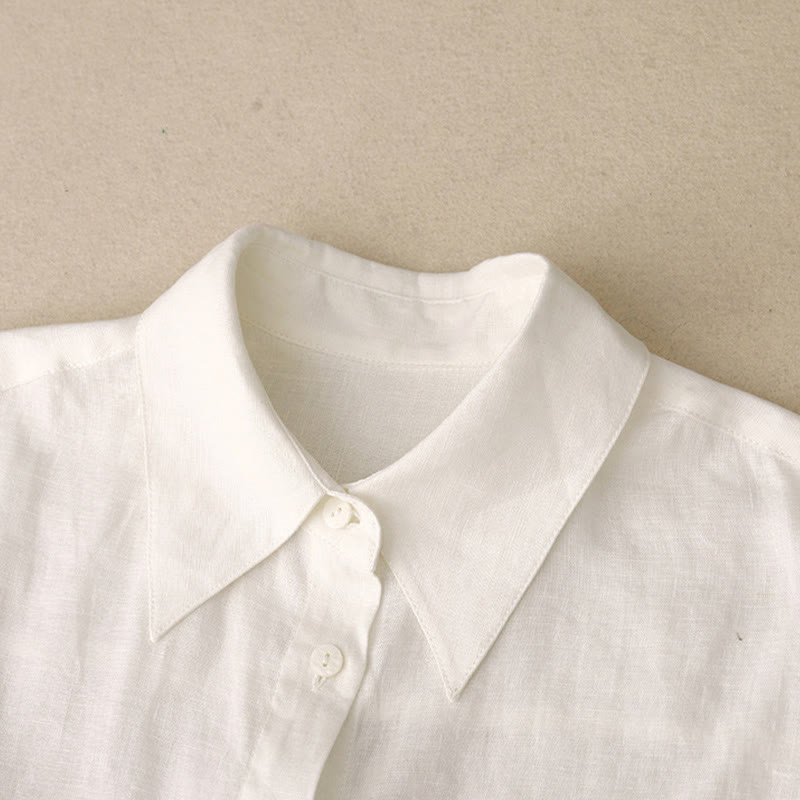 Conjunto de 2 piezas de camisa de manga larga con estampado de Buddha Stones y pantalones cortos para mujer, con bolsillos. - image 30