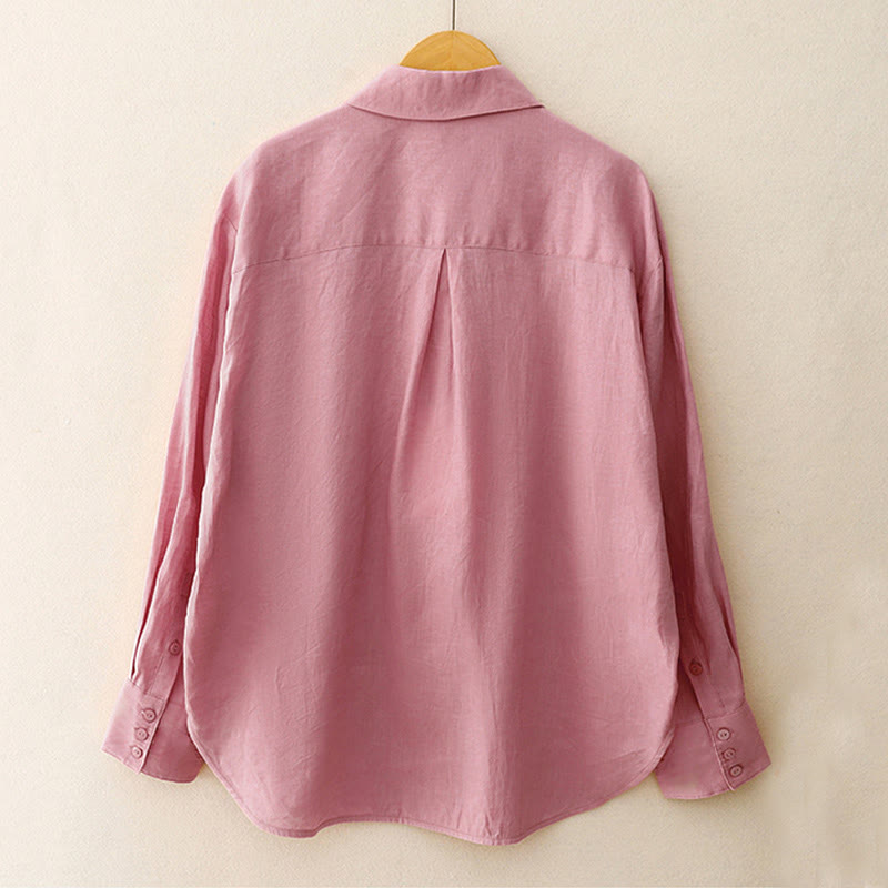 Conjunto de 2 piezas de camisa de manga larga con estampado de Buddha Stones y pantalones cortos para mujer, con bolsillos.