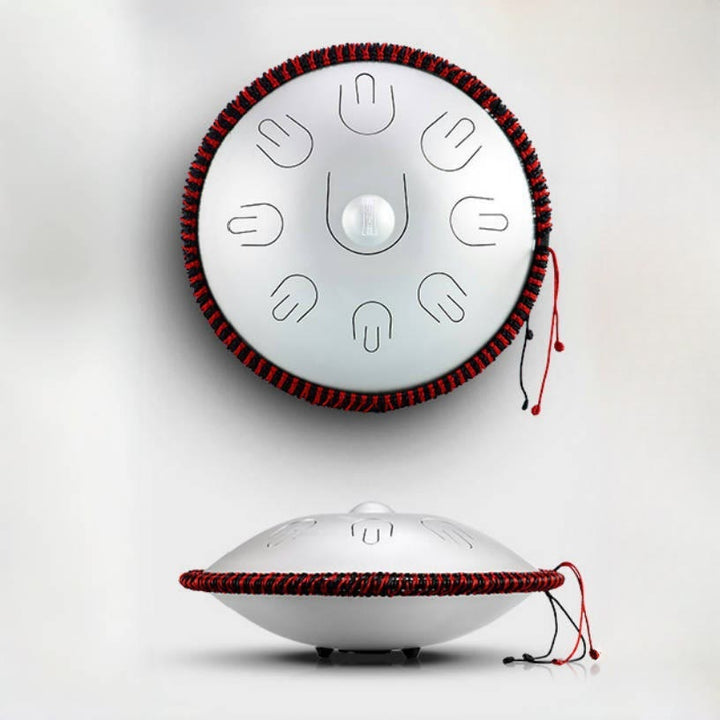 Tambor de lengüeta de acero Buddha Stones, kit de meditación y yoga con sonido curativo, instrumento de 9 notas y 15 pulgadas. - image 11