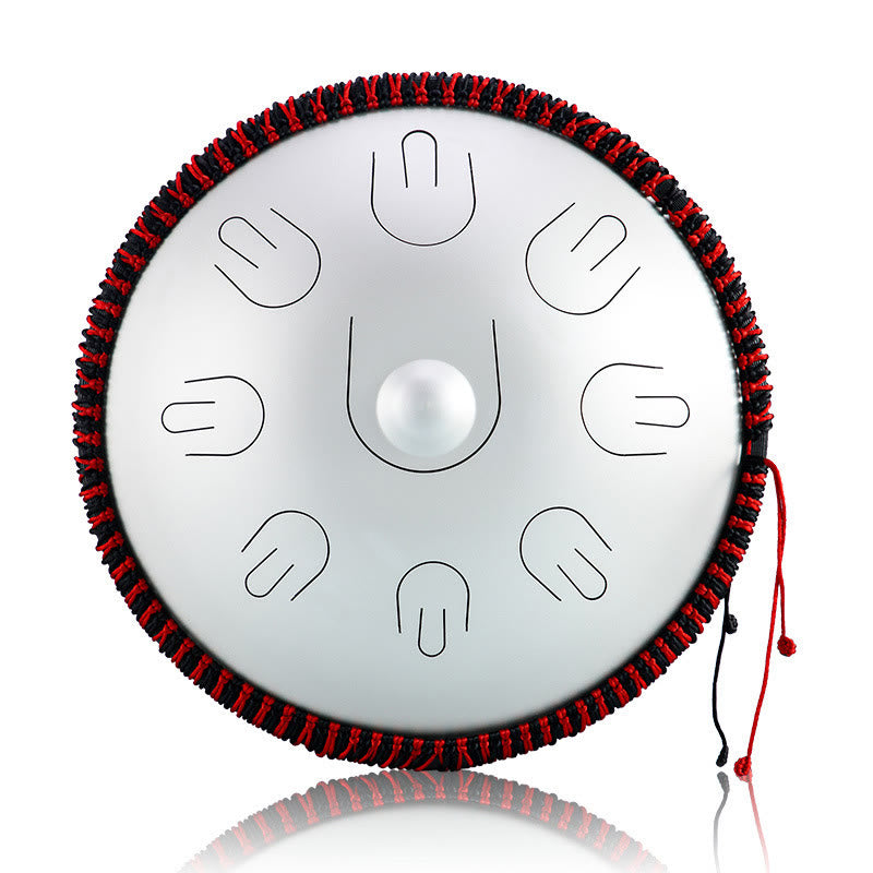 Tambor de lengüeta de acero Buddha Stones, kit de meditación y yoga con sonido curativo, instrumento de 9 notas y 15 pulgadas.