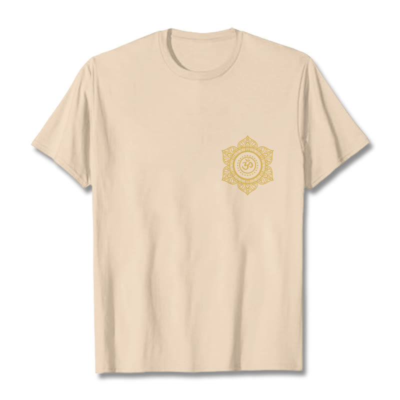 Camiseta con estampado OM de mandala dorado y Buddha Stones - Sopa de mariscos - 2XL - image 11