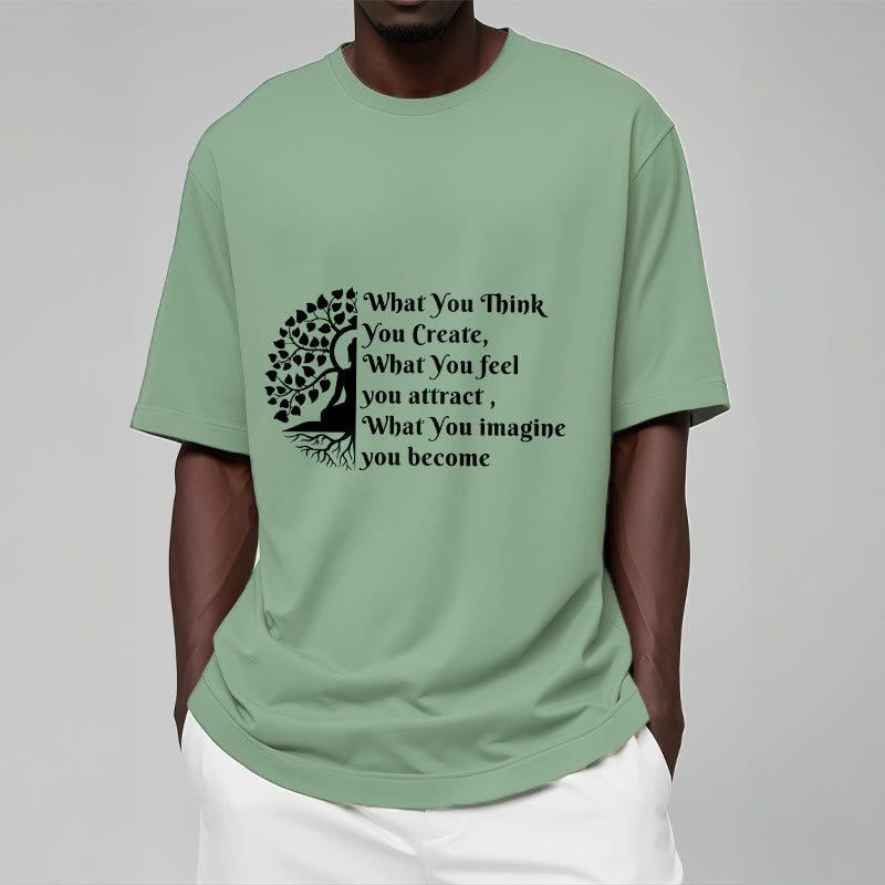 Camiseta con media meditación de Buddha Stones Buddha Tree - image 16