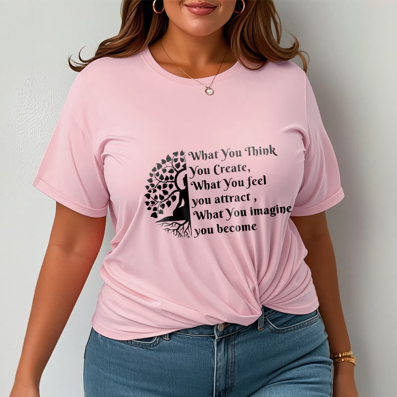 Camiseta con media meditación de Buddha Stones Buddha Tree - image 14