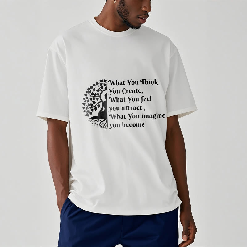 Camiseta con media meditación de Buddha Stones Buddha Tree - image 1