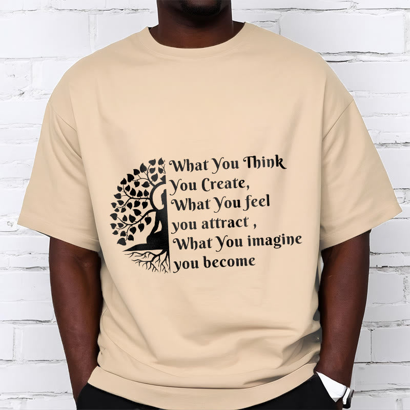 Camiseta con media meditación de Buddha Stones Buddha Tree - image 10