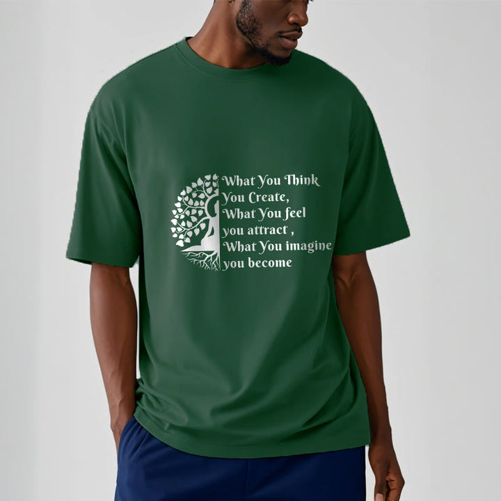 Camiseta con media meditación de Buddha Stones Buddha Tree - image 11