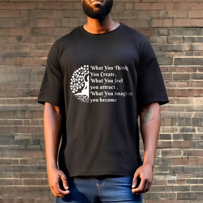 Camiseta con media meditación de Buddha Stones Buddha Tree - image 6