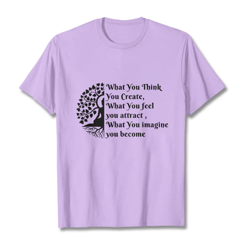 Camiseta con media meditación de Buddha Stones Buddha Tree - Ciruela - 2XL - image 17