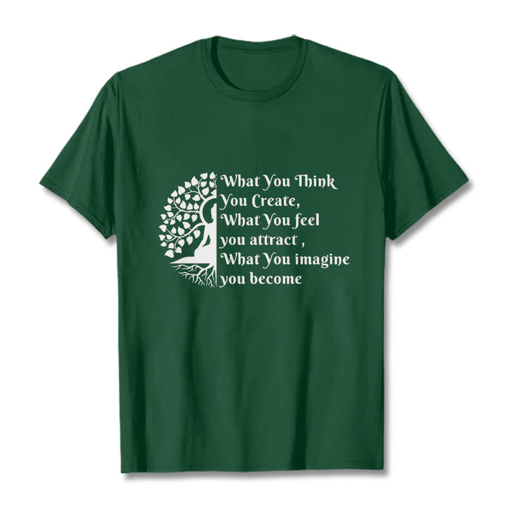 Camiseta con media meditación de Buddha Stones Buddha Tree - Verde bosque - 2XL - image 11