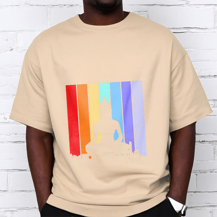 Camiseta arcoíris de Buddha Stones de meditación de Buda - image 10
