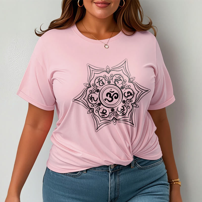 Camiseta con diseño de mandala de Buddha Stones Om Mani Padme Hum - image 13