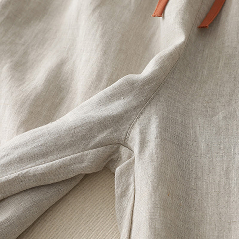 Pantalones anchos para mujer con bolsillos, estampado Buddha Stones Casual Colorblock y cordón ajustable. - image 19