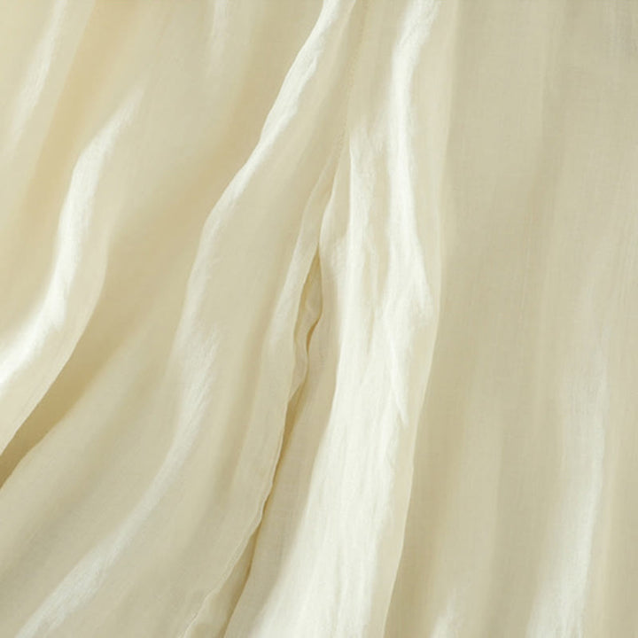 Pantalones anchos de poliéster para mujer, informales, lisos, con forro y cinta elástica, con bolsillos, de Buddha Stones - image 5