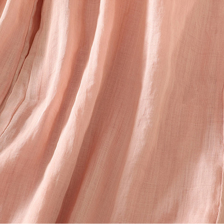 Pantalones anchos de poliéster para mujer, informales, lisos, con forro y cinta elástica, con bolsillos, de Buddha Stones - image 21