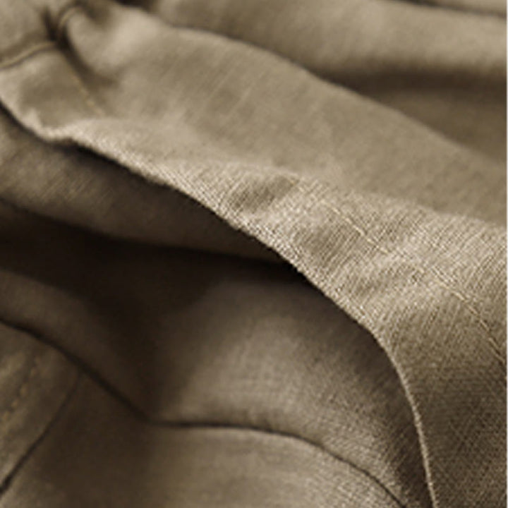 Pantalones cortos rectos elásticos informales de verano para mujer con bolsillos , Buddha Stones. - image 3