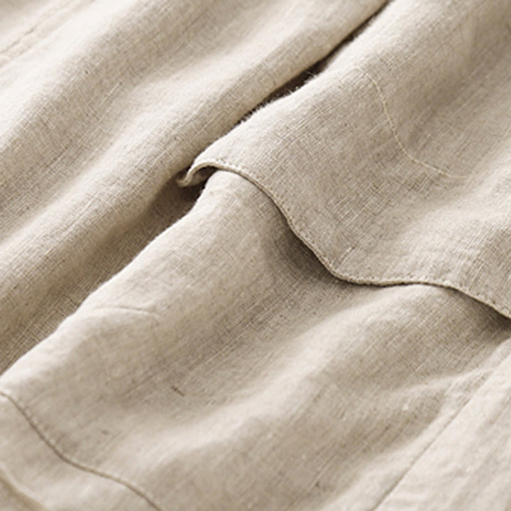 Pantalones cortos rectos elásticos informales de verano para mujer con bolsillos , Buddha Stones. - image 19