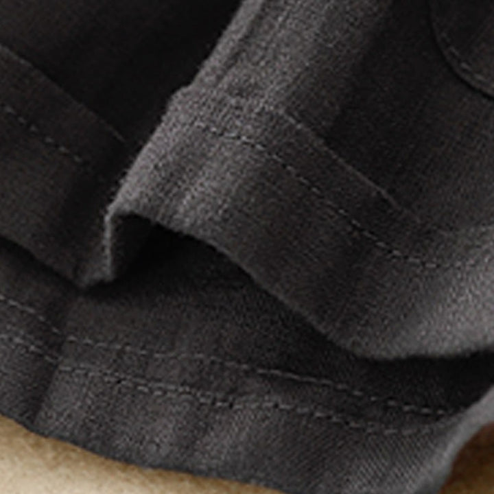 Pantalones cortos rectos elásticos de algodón y lino para mujer, informales, de verano, con bolsillos, de Buddha Stones - image 22