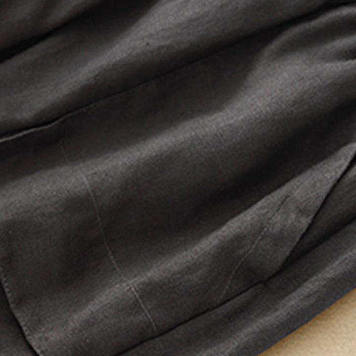 Pantalones cortos rectos elásticos informales de verano para mujer con bolsillos , Buddha Stones. - image 25
