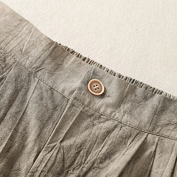 Pantalones cortos casuales de verano con estampado tie-dye de algodón liso para mujer con bolsillos de Buddha Stones - image 12