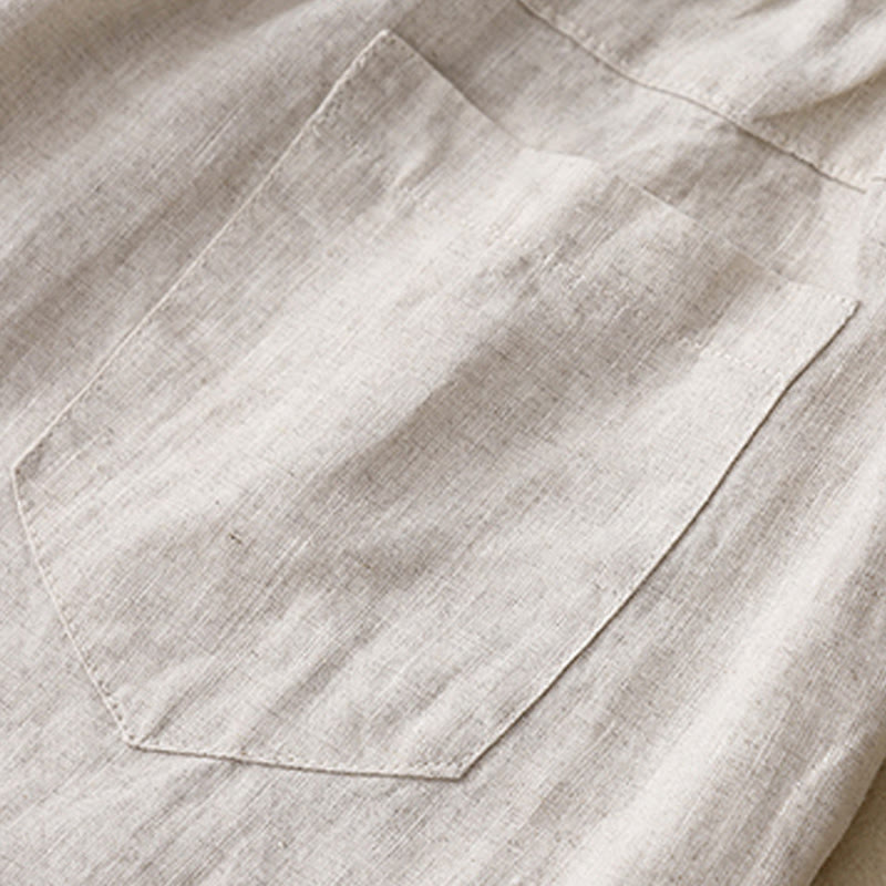 Pantalones cortos de algodón lisos con botones y bolsillos para mujer, estilo casual de verano, con Buddha Stones - image 11