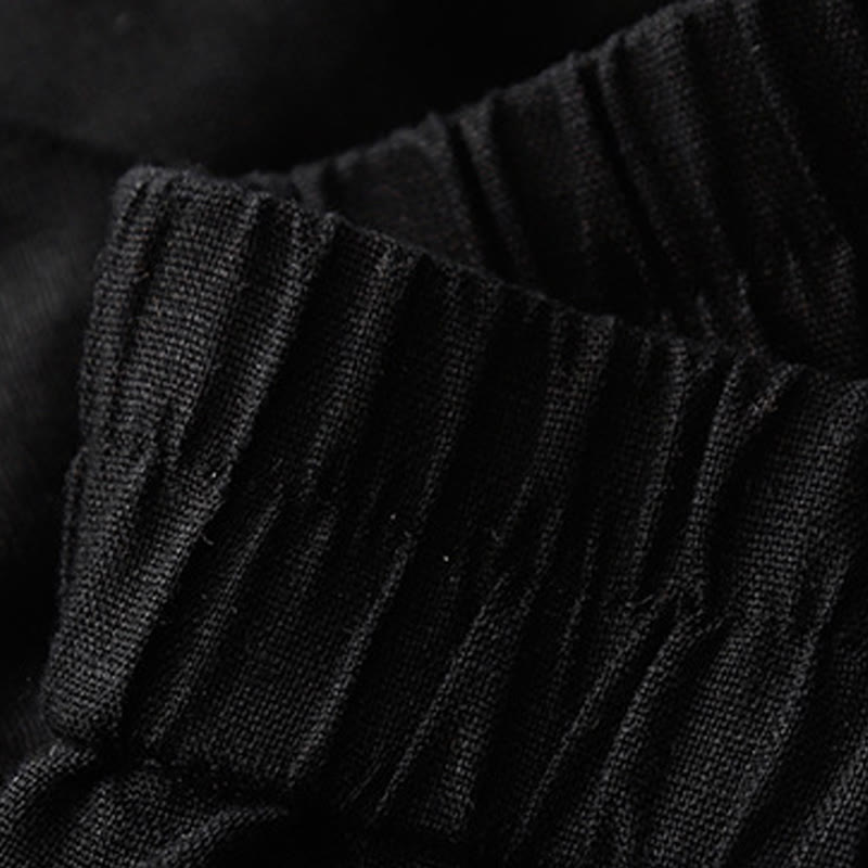 Pantalones cortos de algodón lisos con botones y bolsillos para mujer, estilo casual de verano, con Buddha Stones - image 22