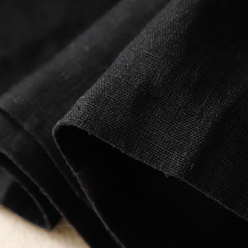 Pantalones cortos de algodón lisos con botones y bolsillos para mujer, estilo casual de verano, con Buddha Stones - image 21