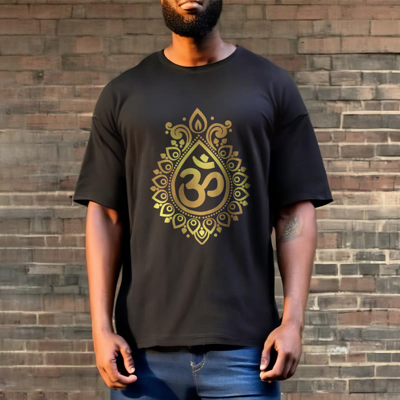 Camiseta con diseño OM de gotas de agua y Buddha Stones - image 3