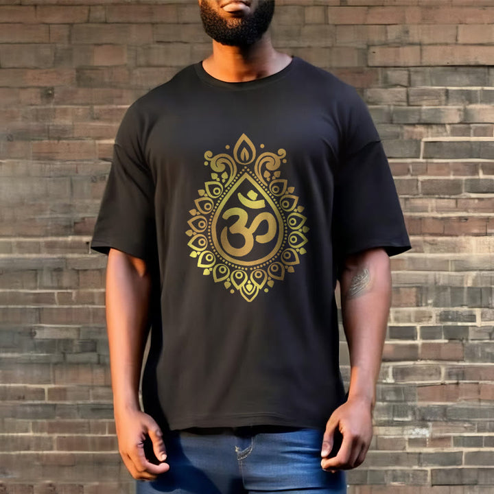 Camiseta con diseño OM de gotas de agua y Buddha Stones - image 2