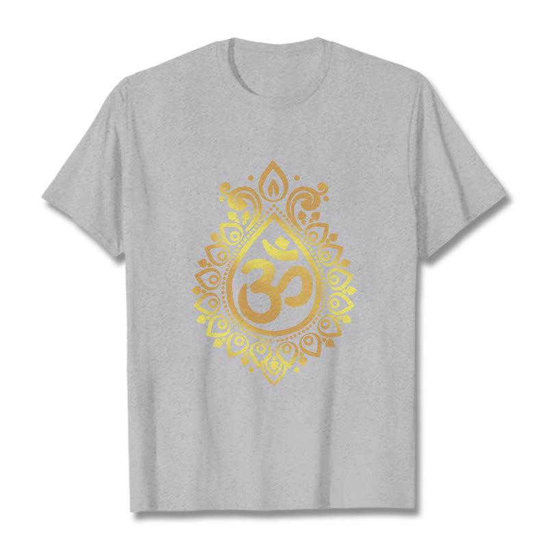 Camiseta con diseño OM de gotas de agua y Buddha Stones - Gris claro - 2XL - image 20