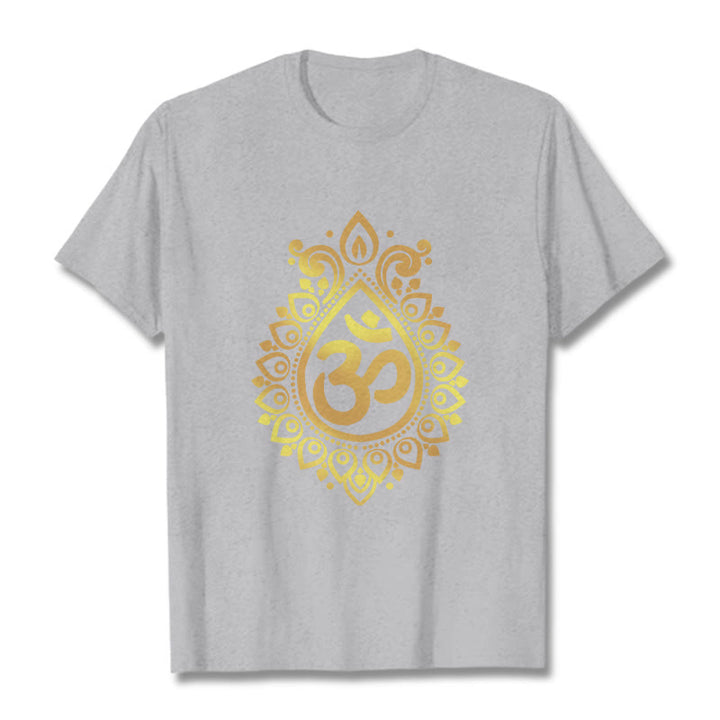 Camiseta con diseño OM de gotas de agua y Buddha Stones - Gris claro - 2XL - image 20