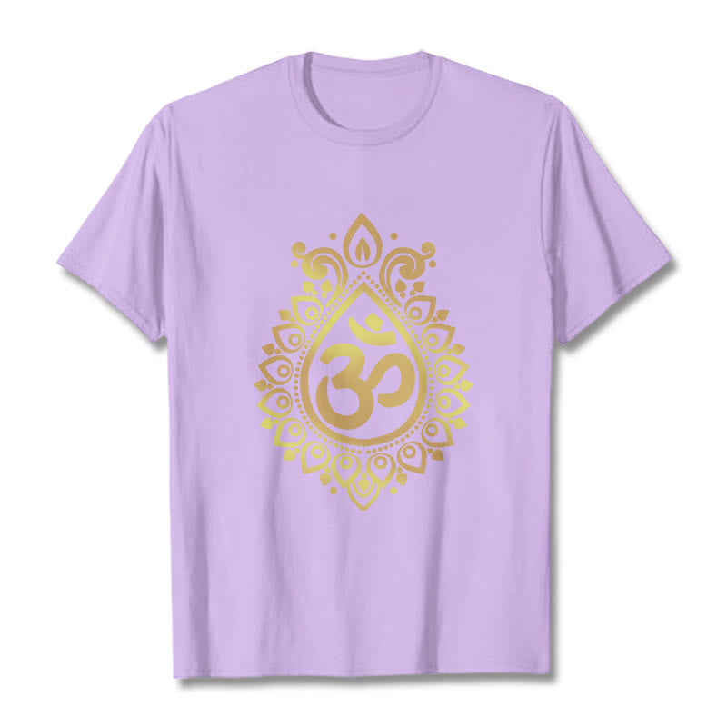 Camiseta con diseño OM de gotas de agua y Buddha Stones - Ciruela - 2XL - image 16