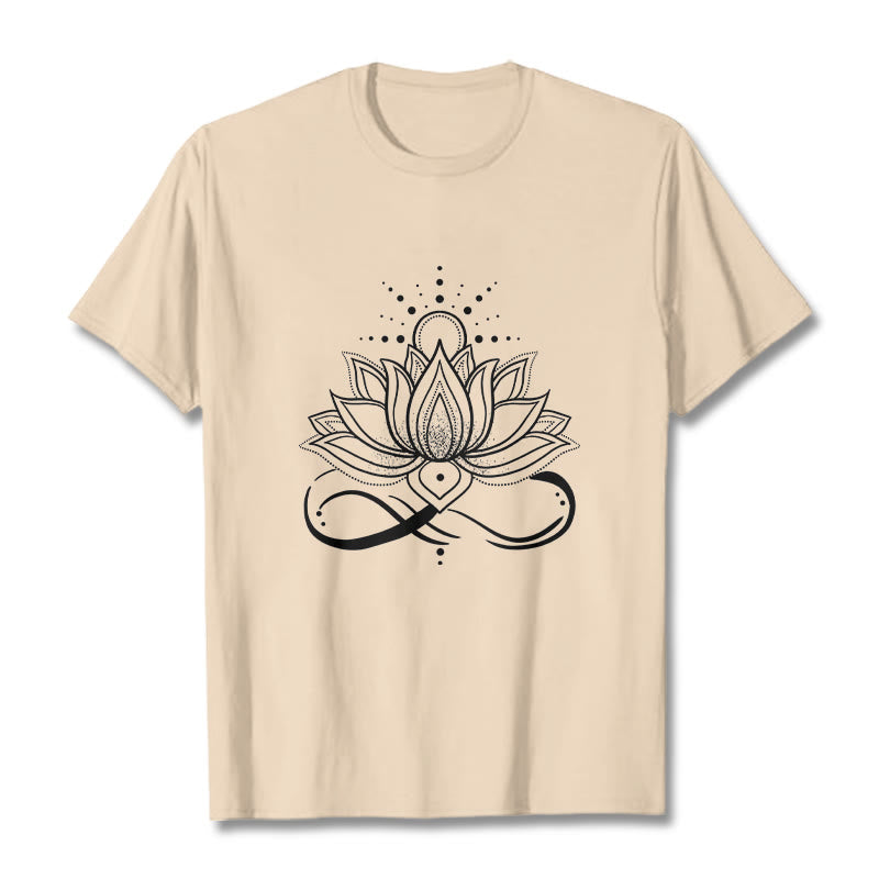 Camiseta con diseño de flor de loto y sol con Buddha Stones - Sopa de mariscos - 2XL - image 11