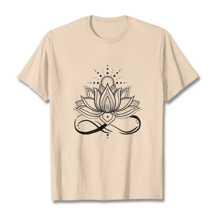 Camiseta con diseño de flor de loto y sol con Buddha Stones - Sopa de mariscos - 2XL - image 11