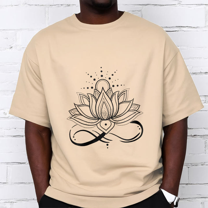 Camiseta con diseño de flor de loto y sol con Buddha Stones - image 11