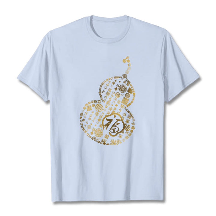 Camiseta con diseño de personaje de calabaza y Buddha Stones - Cian claro - 2XL - image 19