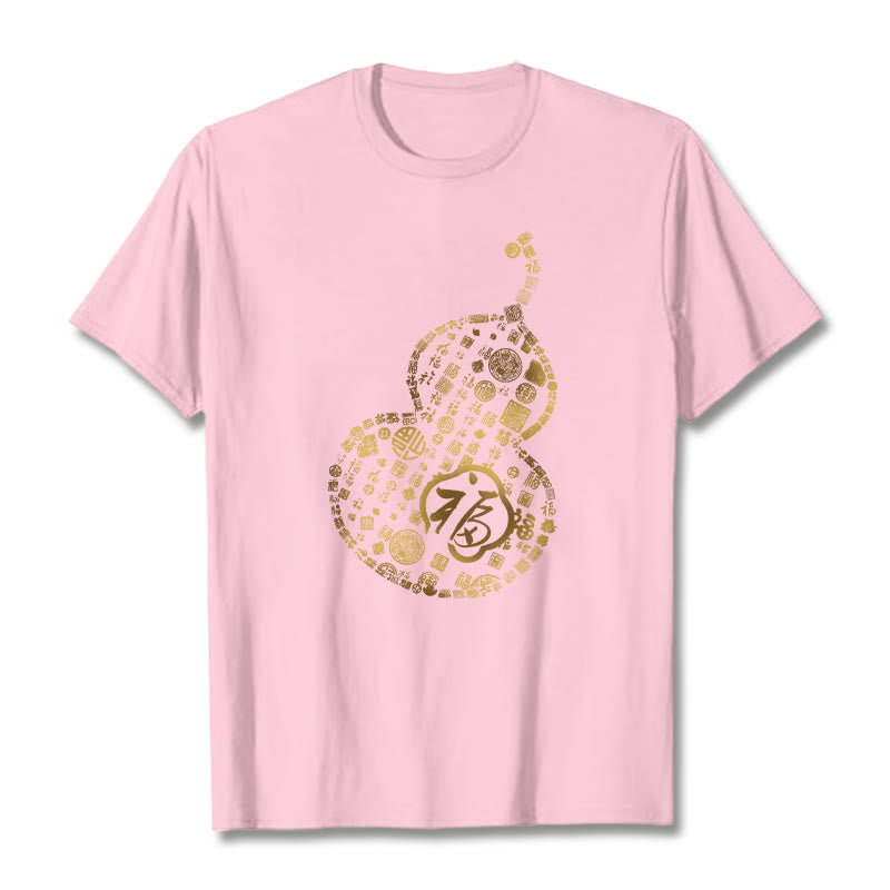 Camiseta con diseño de personaje de calabaza y Buddha Stones - Rosa claro - 2XL - image 13