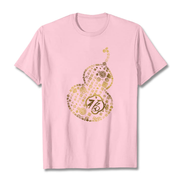 Camiseta con diseño de personaje de calabaza y Buddha Stones - Rosa claro - 2XL - image 13