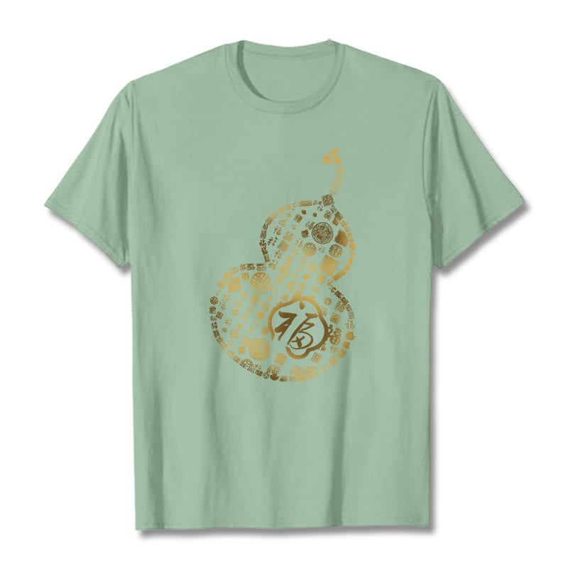 Camiseta con diseño de personaje de calabaza y Buddha Stones - Verde pálido - 2XL - image 14