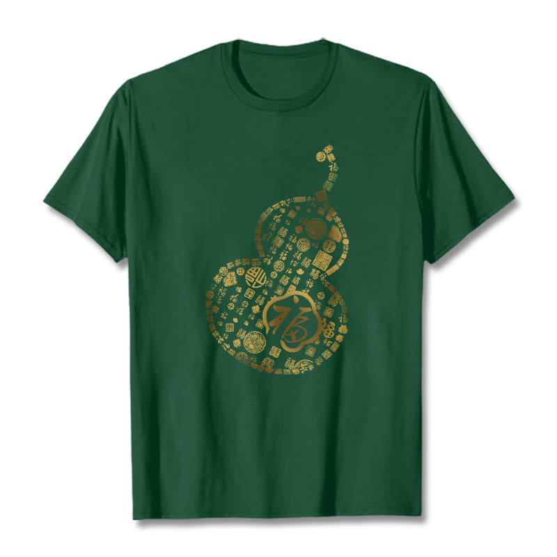 Camiseta con diseño de personaje de calabaza y Buddha Stones - Verde bosque - 2XL - image 11