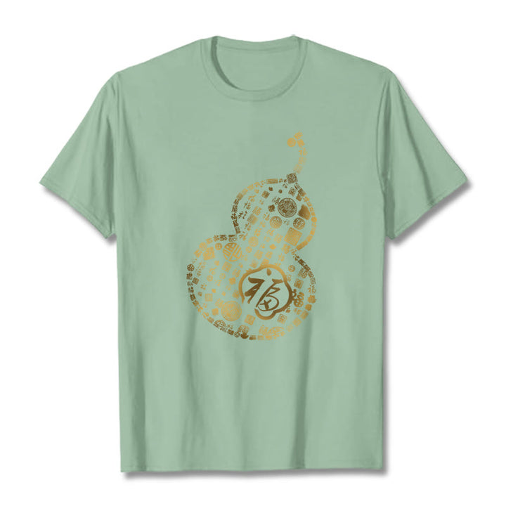 Camiseta con diseño de personaje de calabaza y Buddha Stones - Verde pálido - 2XL - image 15
