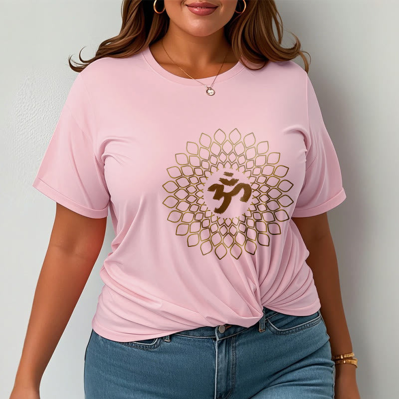 Camiseta con diseño OM de rombos y Buddha Stones - image 14