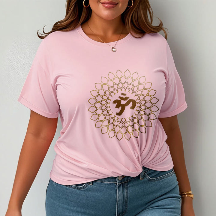 Camiseta con diseño OM de rombos y Buddha Stones - image 13