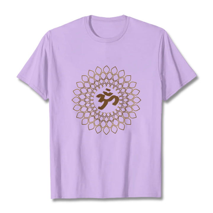 Camiseta con diseño OM de rombos y Buddha Stones - Ciruela - 2XL - image 17