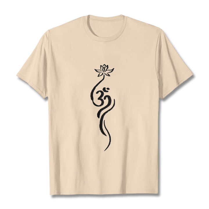 Camiseta con diseño Om de flor de loto y Buddha Stones - Sopa de mariscos - 2XL - image 9