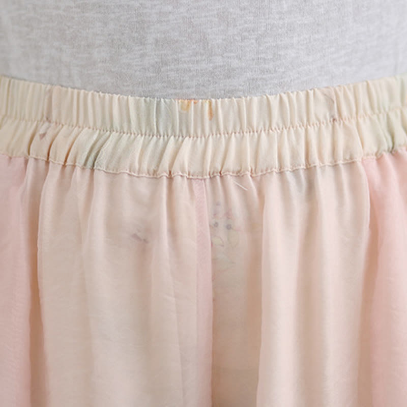 Pantalones anchos de algodón para mujer con bolsillos y estampado vintage de plantas y Buddha Stones de primavera, de doble capa - image 16