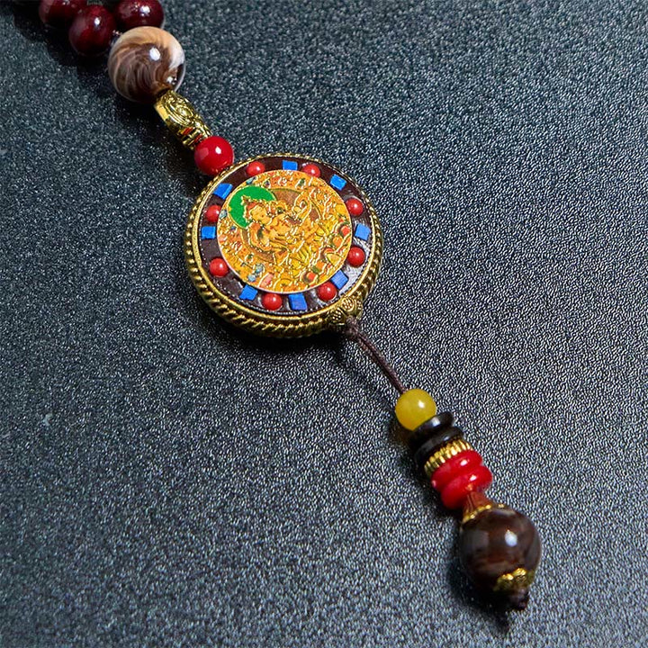 Buddha Stones, cuentas de madera tibetanas hechas a mano, Om Mani Padme Hum Samantabhadra Bodhisattva, colgante de collar de pureza - image 15