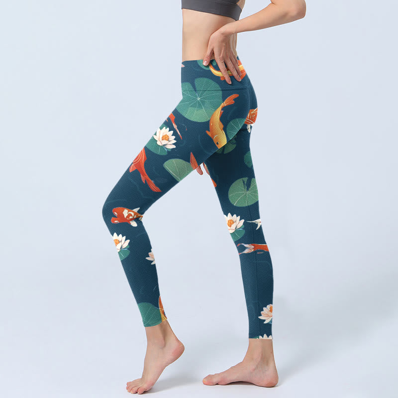 Leggings de yoga para mujer con estampado de Buddha Stones - image 2