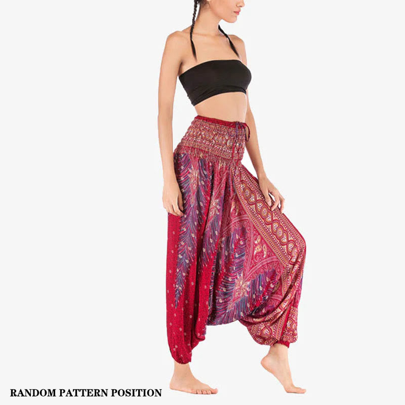 Mono de yoga para mujer con estampado geométrico de plumas y dos estilos de Buddha Stones - image 1