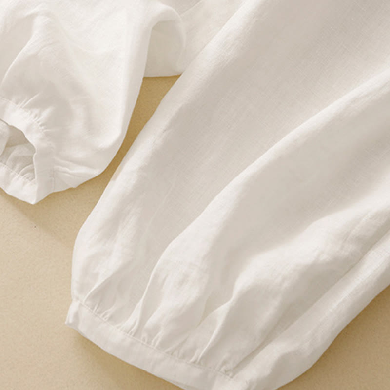 Pantalones tobilleros de color liso para mujer con bolsillos , de Buddha Stones, ideales para el verano. - image 9